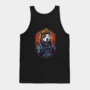 The Great Pittie Amstaff Firefighter Tank Top